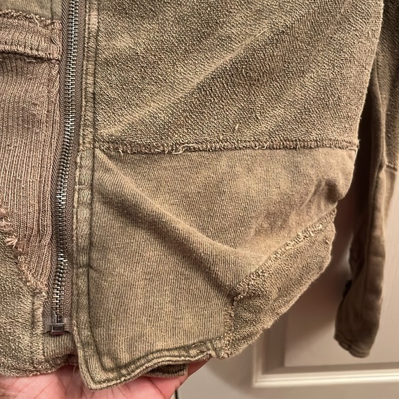 We are free/free  people zip up Moto jacket, size XS - Picture 4 of 8